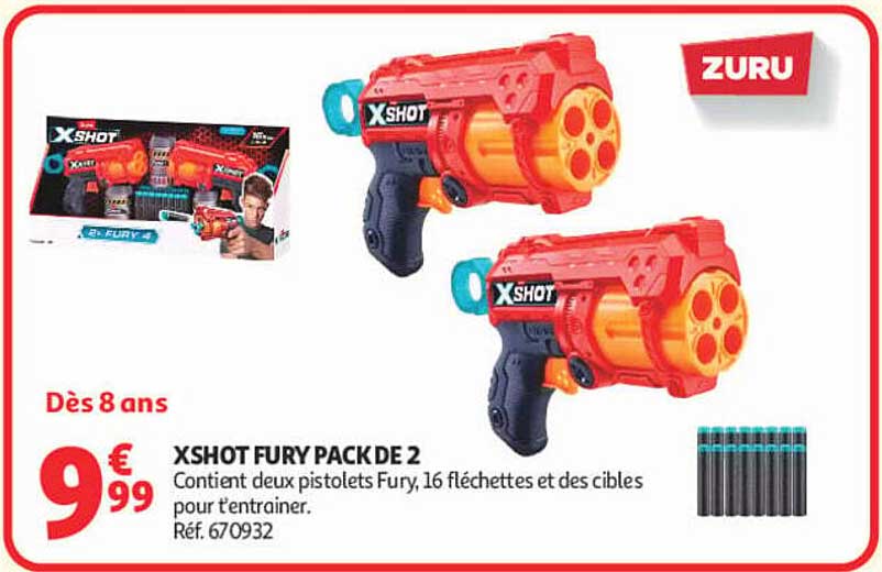 XSHOT FURY PACK DE 2
