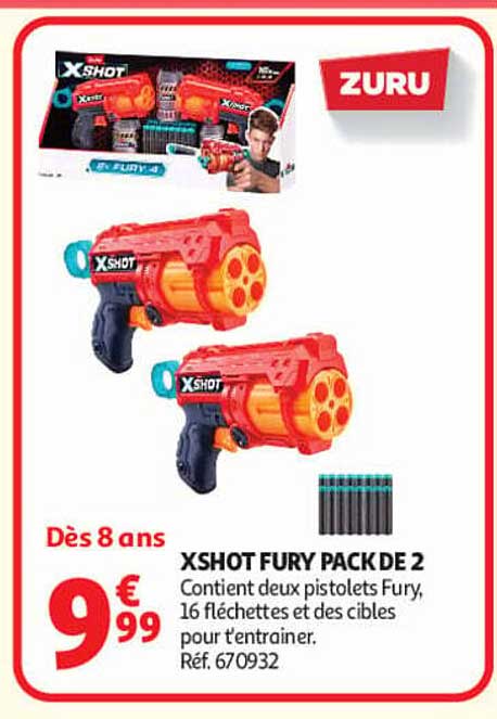 XSHOT FURY PACK DE 2