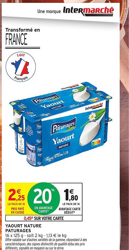 YAOURT NATURE PATURES