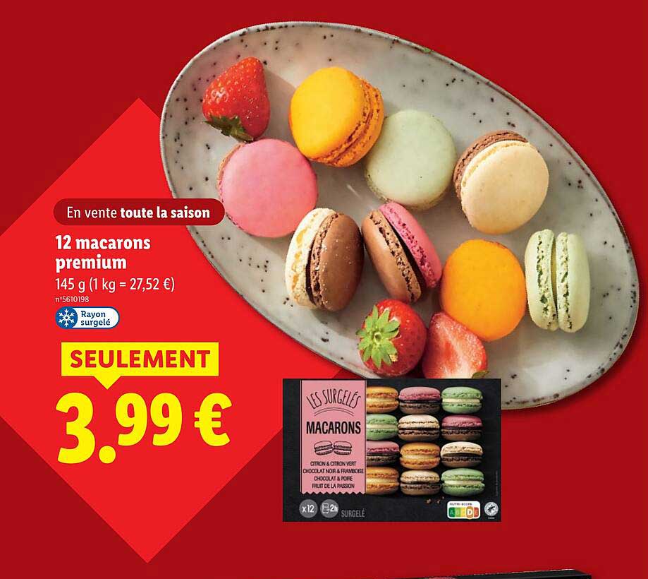 12 macarons premium