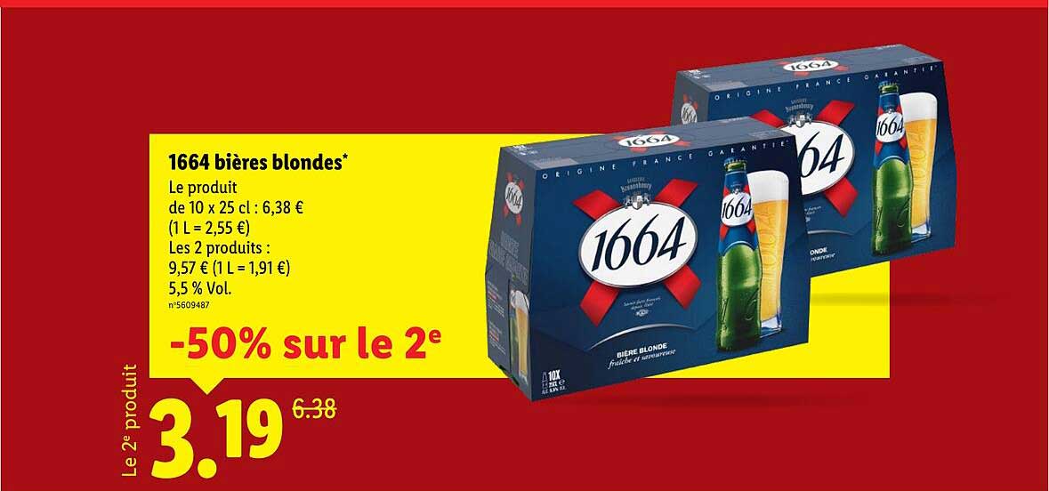 1664 bières blondes*