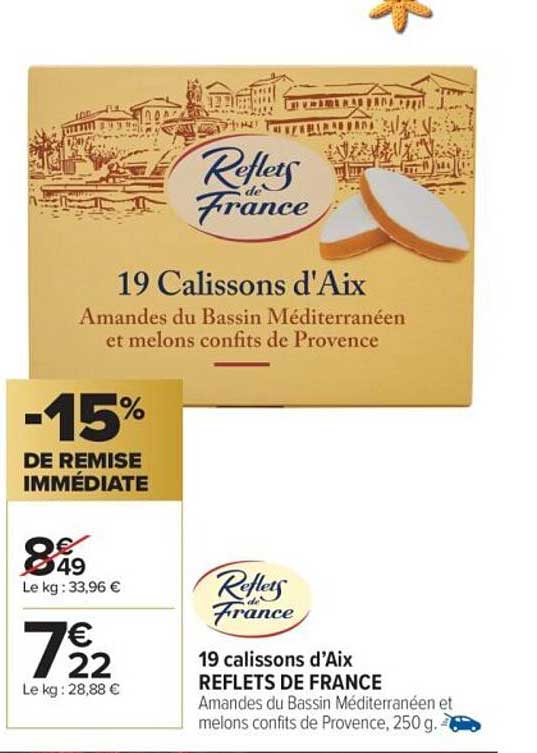 19 calissons d’Aix REFLETS DE FRANCE