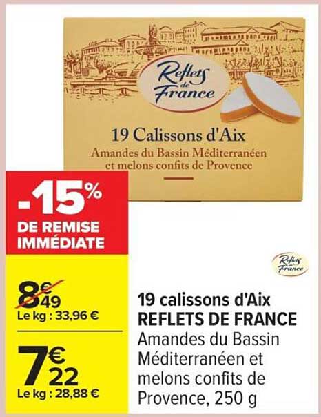 19 Calissons d'Aix REFLETS DE FRANCE