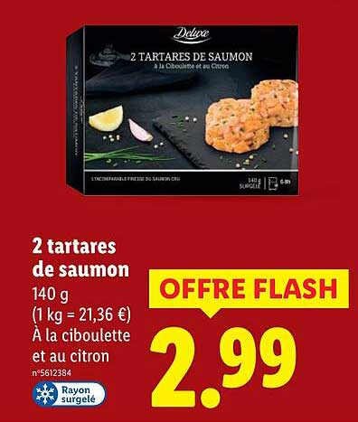 2 tartares de saumon