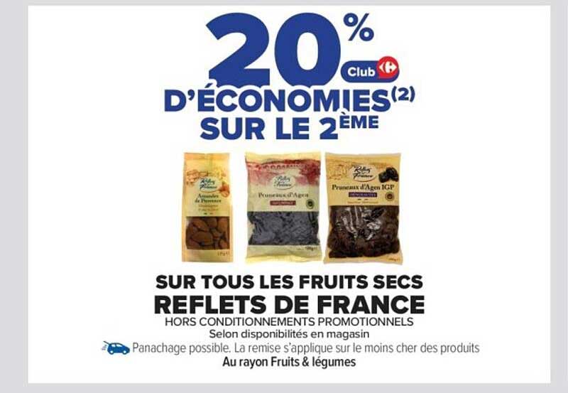 20 % d'économies sur le 2ème