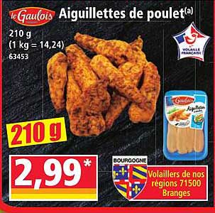Aiguillettes de poulet