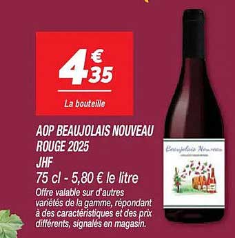 AOP BEAUJOLAIS NOUVEAU ROUGE 2025