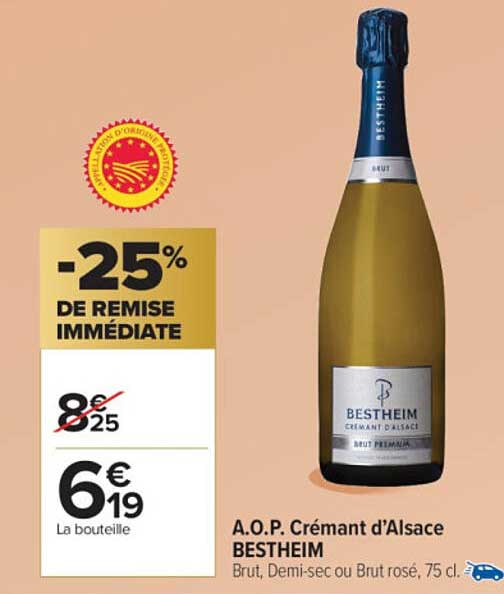 A.O.P. Crémant d'Alsace BESTHEIM