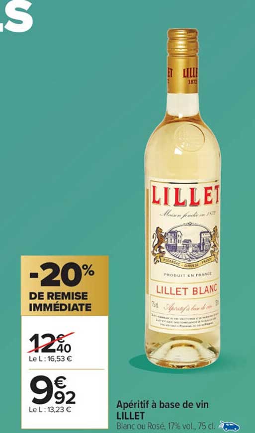Apéritif à base de vin LILLET