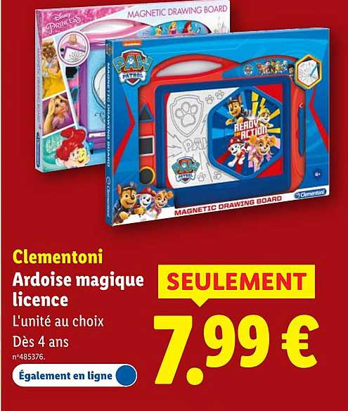 Ardoise magique licence