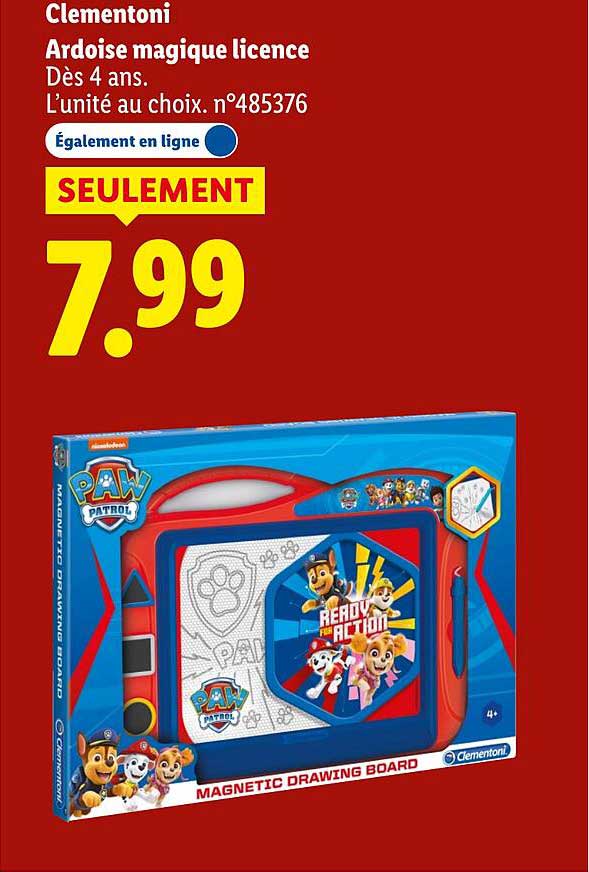 Ardoise magique licence