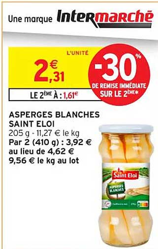 ASPERGES BLANCHES SAINT ELOI