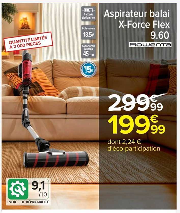 Aspirateur balai X-Force Flex 9.60