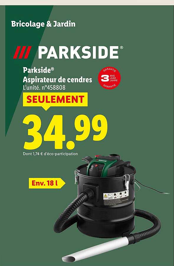 Aspirateur de cendres Parkside