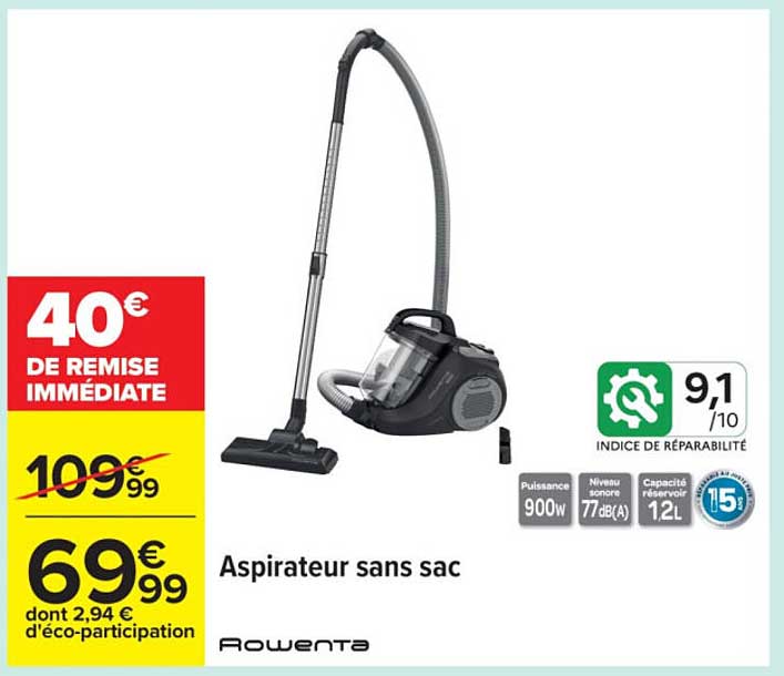 Aspirateur sans sac