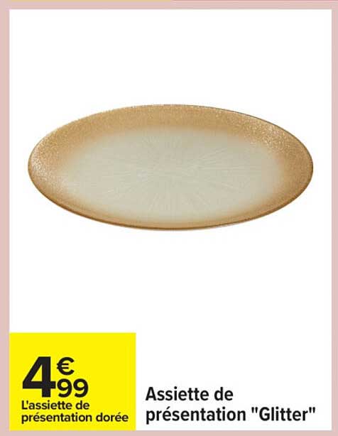 Assiette de présentation "Glitter"