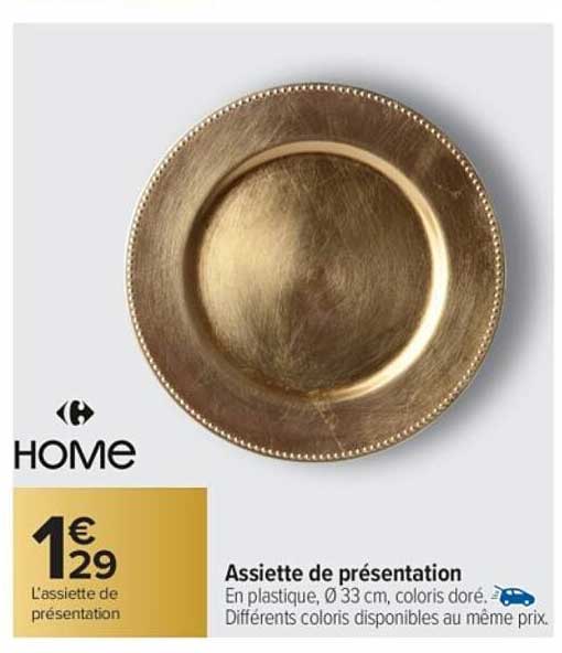 Assiette de présentation