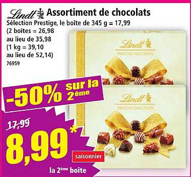 Assortiment de chocolats