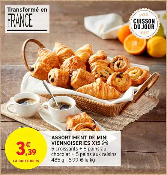 ASSORTIMENT DE MINI VIENNOISERIES X15