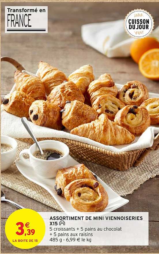 ASSORTIMENT DE MINI VIENNOISERIES X15