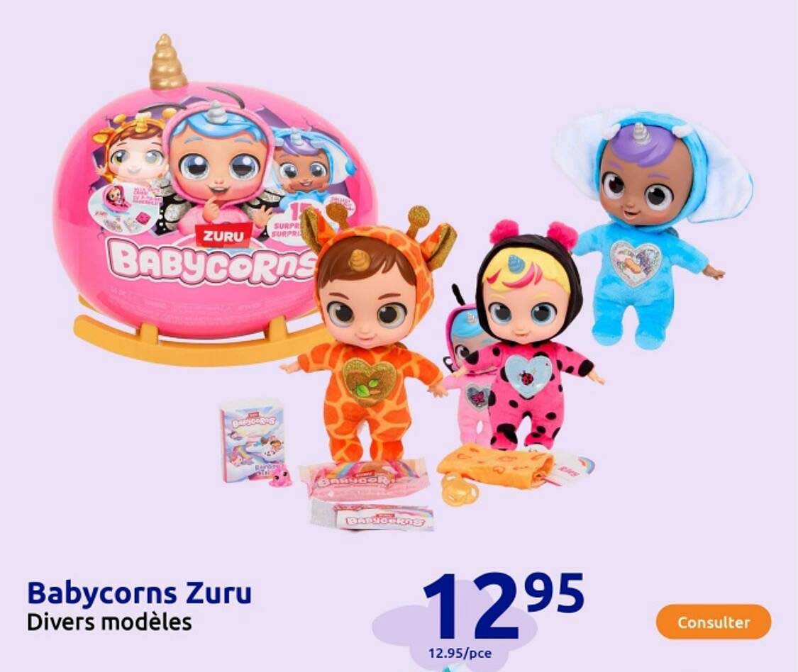 Babycorns Zuru Divers modèles