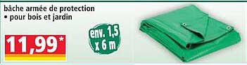 bâche armée de protection • pour bois et jardin