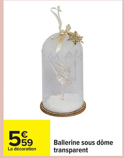 Ballerine sous dôme transparent