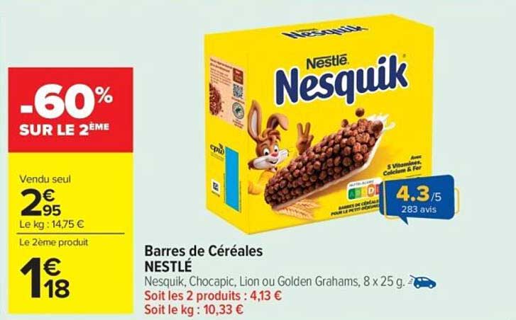 Barres de Céréales NESTLÉ