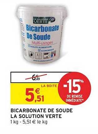 BICARBONATE DE SOUDE LA SOLUTION VERTE