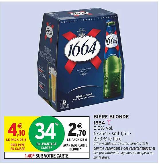 BIÈRE BLONDE 1664