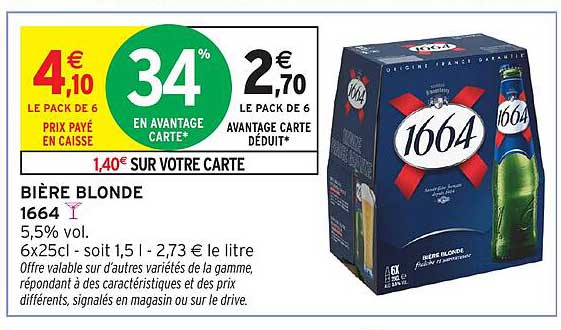 BIÈRE BLONDE 1664