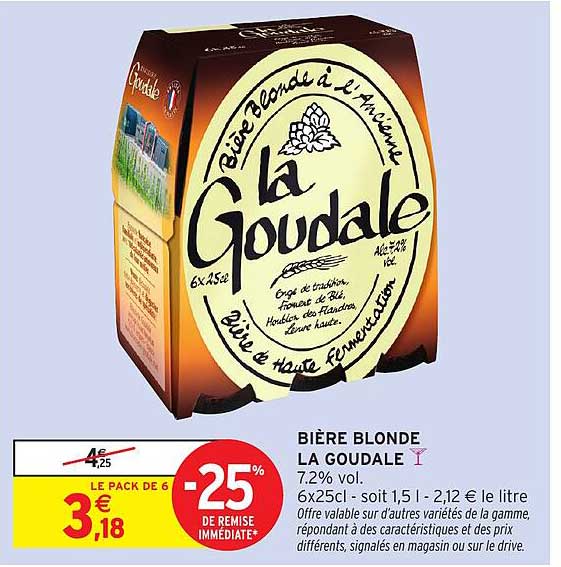 BIÈRE BLONDE LA GOUDALE