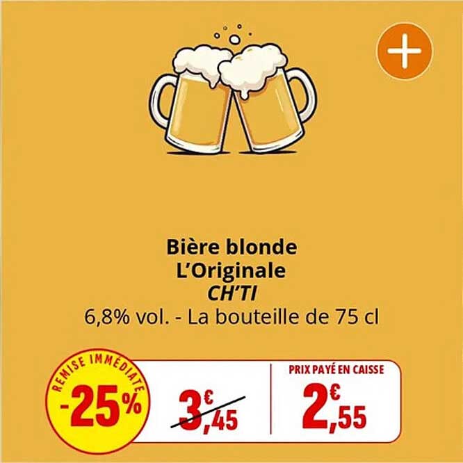 Biére blonde L'Originale CH'TI