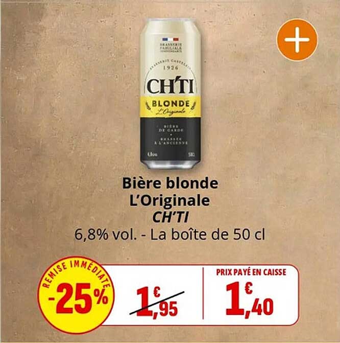 Bière blonde L'Originale CH'TI
