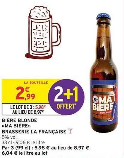 BIÈRE BLONDE «MA BIÈRE»
