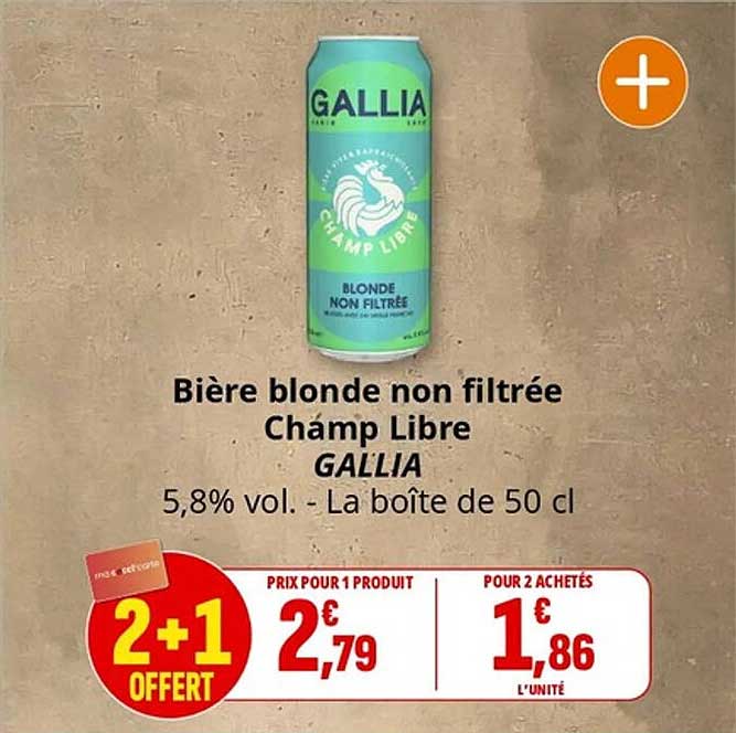 Bière blonde non filtrée Champ Libre