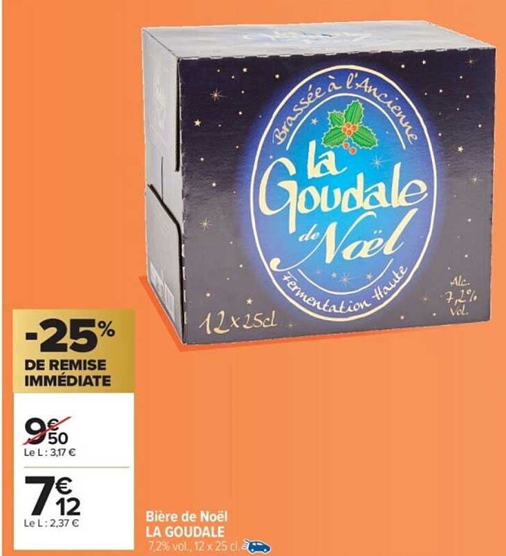 Bière de Noël LA GOUDALE