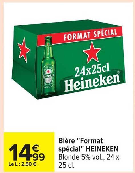Bière "Format spécial" HEINEKEN