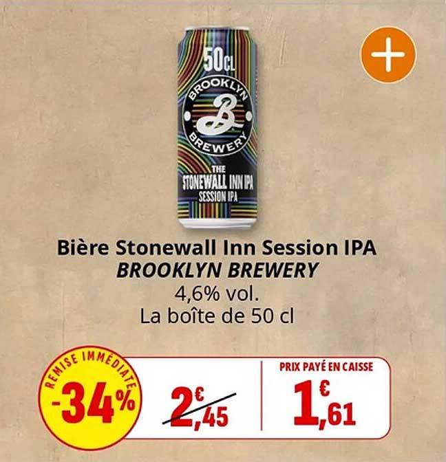 Bière Stonewall Inn Session IPA BROOKLYN BREWERY