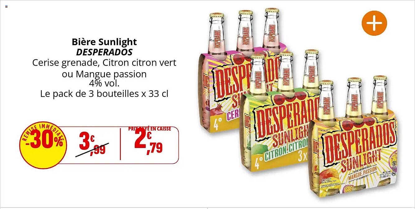 Bière Sunlight DESPERADOS