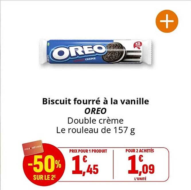 Biscuit fourré à la vanille OREO