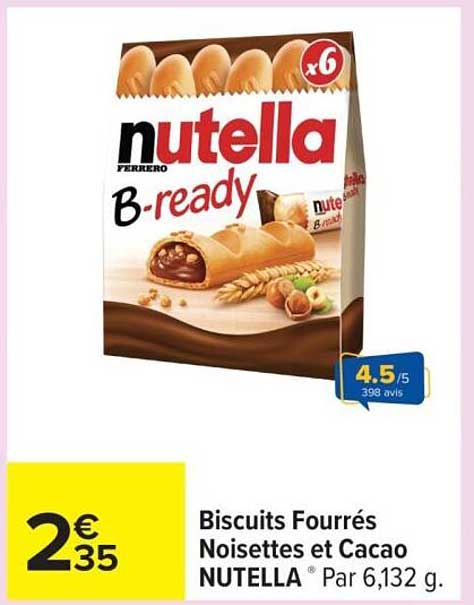 Biscuits Fourrés Noisettes et Cacao