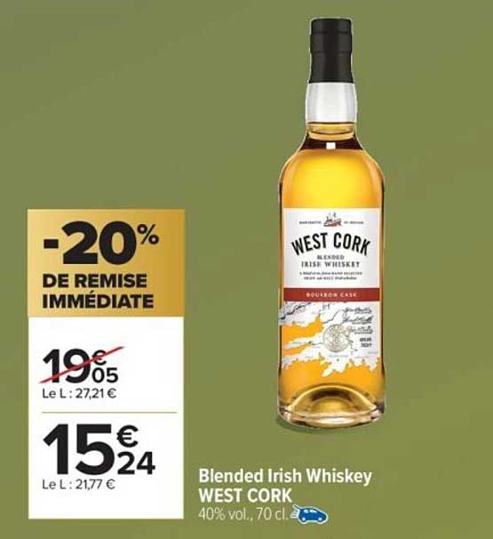 Blended Irish Whiskey WEST CORK