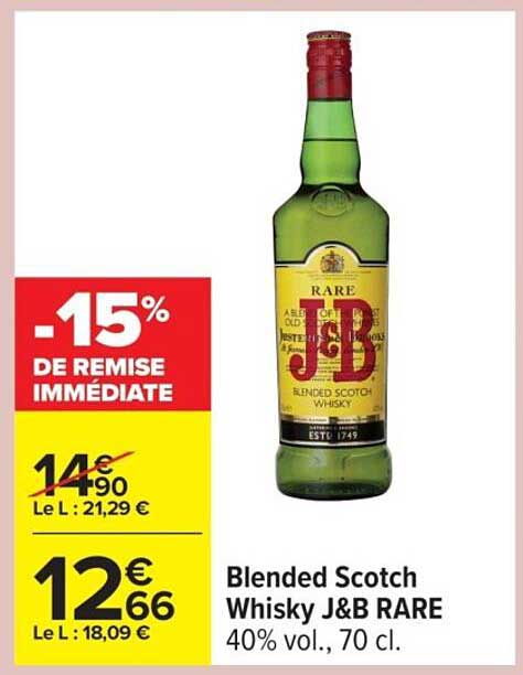 Blended Scotch Whisky J&B RARE