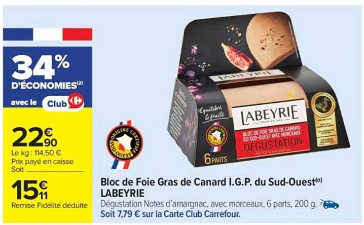 Bloc de Foie Gras de Canard I.G.P. du Sud-Ouest LABEYRIE