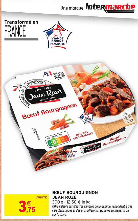 Bœuf Bourguignon Jean Rozé