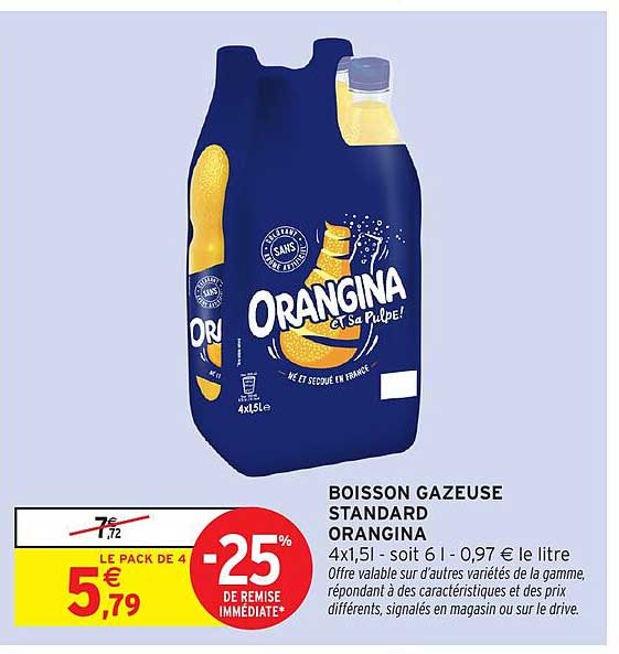 BOISSON GAZEUSE STANDARD ORANGINA