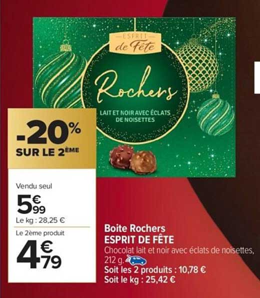 Boîte Rochers ESPRIT DE FÊTE