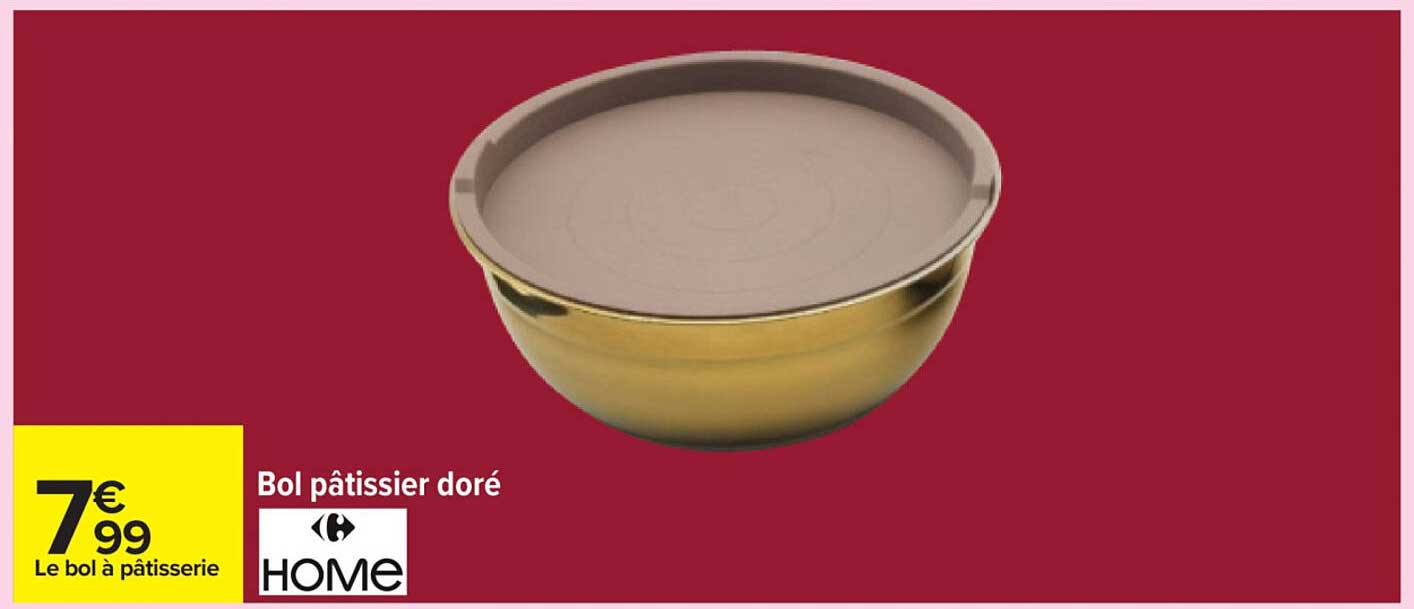 Bol pâtissier doré