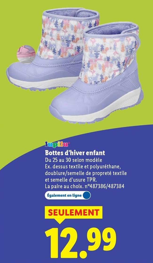Bottes d’hiver enfant